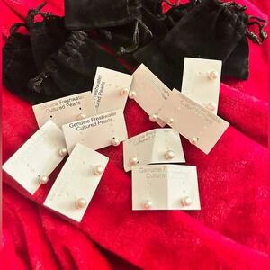 Pearl Earrings Bundle of 10|Bridal Party|Birthday Favor